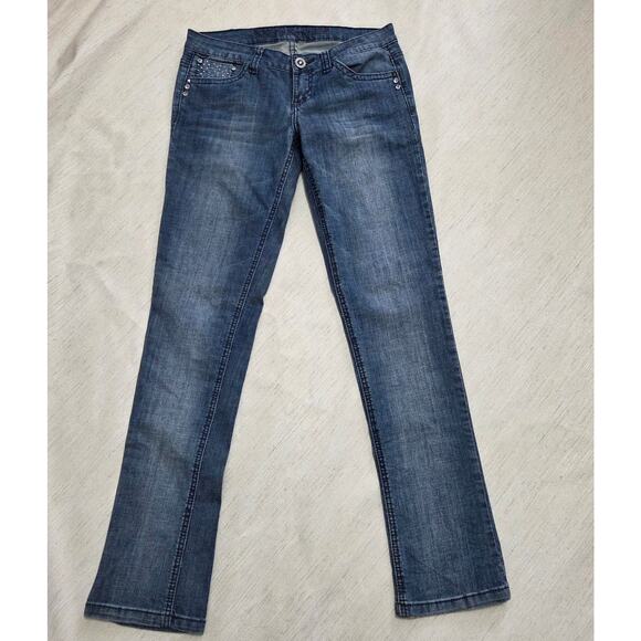 H&G boot cut bling woman's jeans size 7 (28x31 1/2) - Picture 2 of 6